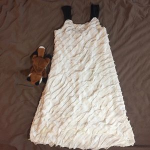 Speechless White Frilly Tent Dress w/ Black Straps
